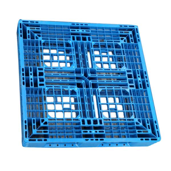 Buy cheap 100% Virgin Material Hygienic Plastic Pallet 1100*1100mm Heavy Duty Steel Reinforced from wholesalers