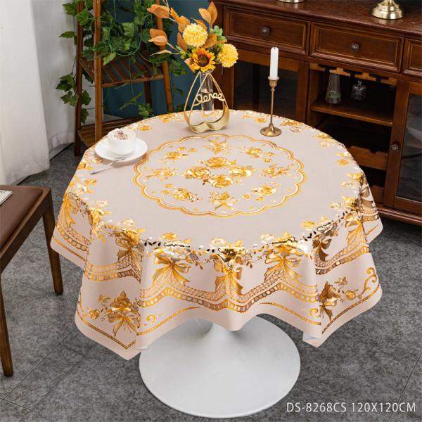 Square Oil-Proof PVC Washable Tablecloth for Dinning Table de Nappe de