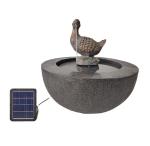 Max Flow 300L/H Duck Spit Solar Water Fountain for Garden Decoration Battery 7