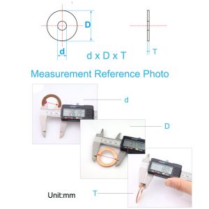 Buy cheap 286pcs 30 Sizes Metric Copper Flat Ring Washer Gaskets Assortment Set Kit IMPA813080 from wholesalers