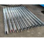 0.5-1.2mm Galvanized Steel Garage Door Strut Channel Roll Forming Machine