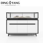 Custom Made Fashion Golden White Retail Jewellers Display Counters , Retail