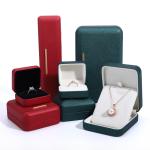 Customized Velvet Jewelry Box for PU Leather Bracelets Earrings and Pendants