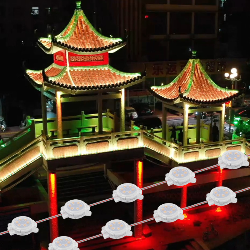 Decorative IP67 Waterproof SMD 5050 Light Point Lights 20mm LED Pixel with Aluminum Profile