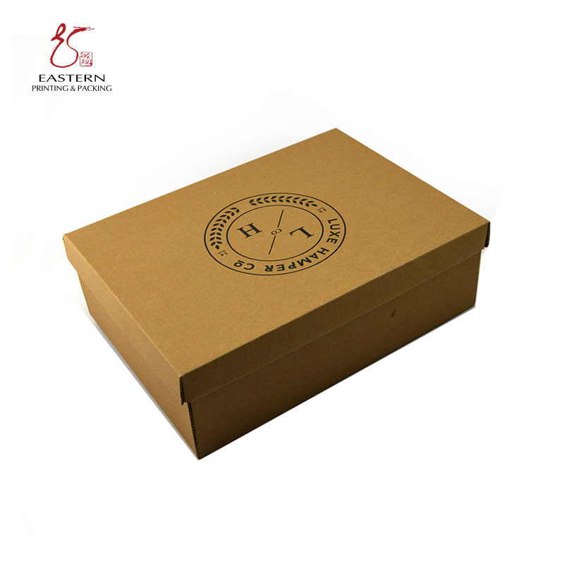 Custom Order Accepted Corrugated Shoe Box Eco-Friendly Yes Made of Corrugated Cardboard