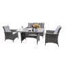 Buy cheap Mould Resistant Garden Rattan Set , PP Rattan Garden Table And Chairs from wholesalers