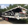Buy cheap Transport Flat Bed 40ft 3 Axle Shipping Container Trailer from wholesalers