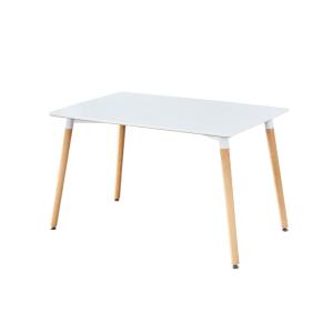 Wholesale White Modern Simple Dining Room Table 29.53inch High Beech Wood Leg from china suppliers
