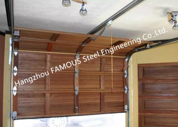 Buy cheap Wooden Look Overhead Steel Garage Door Smart Sectional Lifting Door Solutions from wholesalers