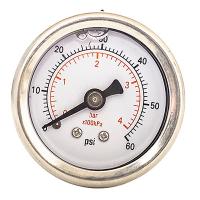 Buy cheap 304 SS Case 2 Inch Liquid Filled Pressure Gauges Manometer 60 Psi 2.5% 1/4'' NPT product
