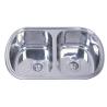 Buy cheap 180MM Stainless Steel Double Bowl Sink With Rounded Corners Drop In from wholesalers