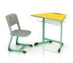 Student Study Table Desk Fireproof Steel School Furniture Metal Table For