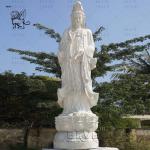Marble Guan Yin Statue Female Buddha Avalokitesvara Kwan Yin Sculpture Life Size