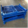 Buy cheap Waste Treatment Metal Stackable Storage Cage Steel Collapsible Wire Mesh Container from wholesalers