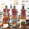 Buy cheap Factory OEM Christmas Wine Bottle Covers Bag for Home Santa Claus Wine Bottle Cover Snowman Stocking Gift Holders from wholesalers