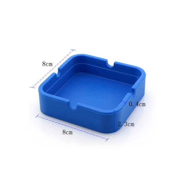 Buy cheap Blue HESEN SGS Square Silicone Ashtray from wholesalers