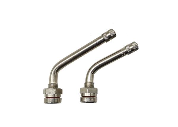 Buy cheap Bend 60° Tubeless Tire Valve Stem Brass Nickel Plated 9.7mm Rim Hole TR545D Bolt In Stems from wholesalers