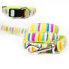 Buy cheap Cute Dog Collars And Leashes 600D Rainbow Oxford Material With Strong ABS Buckle from wholesalers