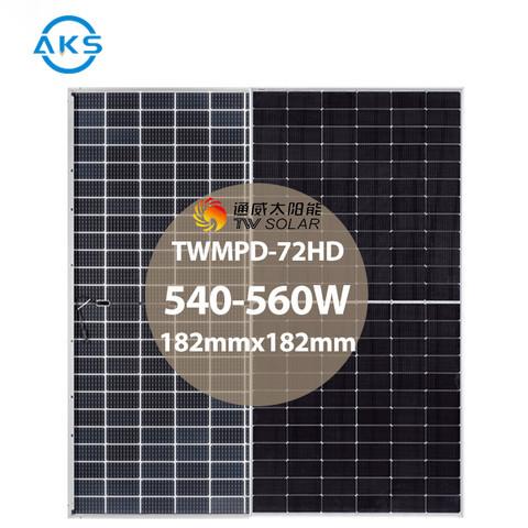 Buy cheap 555W 560W TW Solar Panel 540W 545W 550W Dual Glass Solar Panels 144 Half Cells from wholesalers