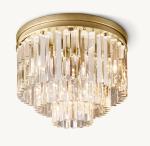 Buy cheap Multi Ring Frame Luxury Ceiling Lights K9 Glass Wall Flush Mount Light from wholesalers