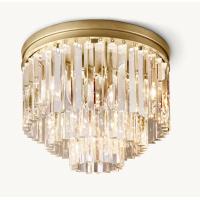 Buy cheap Multi Ring Frame Luxury Ceiling Lights K9 Glass Wall Flush Mount Light product