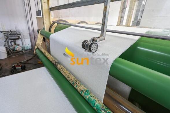 Silicone Rubber Coated Fiberglass Fabric On Single Side For Smoke And Fire