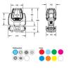 Buy cheap 50W IP20 Spot Moving Head LED Stage Lighting Fan Cooling LED Stage Lamp 7500k from wholesalers