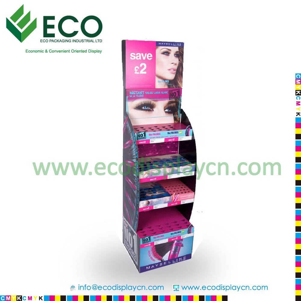 Cardboard Display Stand, Advertising Display, Make-up Cosmetic Display