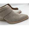 Buy cheap Casual Platform Womens Leather Dress Shoes Beige 3 Inch Heel Closed Toe from wholesalers