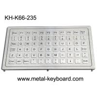 Buy cheap 20mA PS2 Rugged Stainless Steel Keyboard 800dpi Panel Mount 66 Keys product