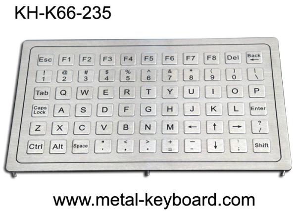 Buy cheap 20mA PS2 Rugged Stainless Steel Keyboard 800dpi Panel Mount 66 Keys from wholesalers