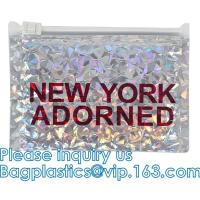 Buy cheap Reusable Metallic Matte Glossy Holographic Zip lockk Bags, Reclosable Cosmetic product