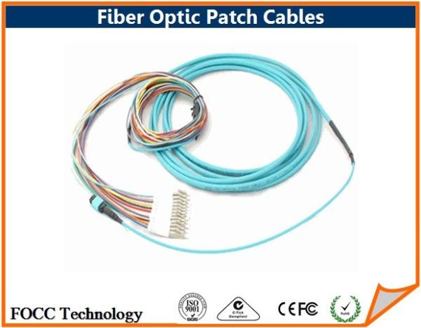 Buy cheap 12 Strands 10G OM4 Fiber Optic Patch Cables MPO-LC Patch Cord 3.0mm PVC Jacket from wholesalers