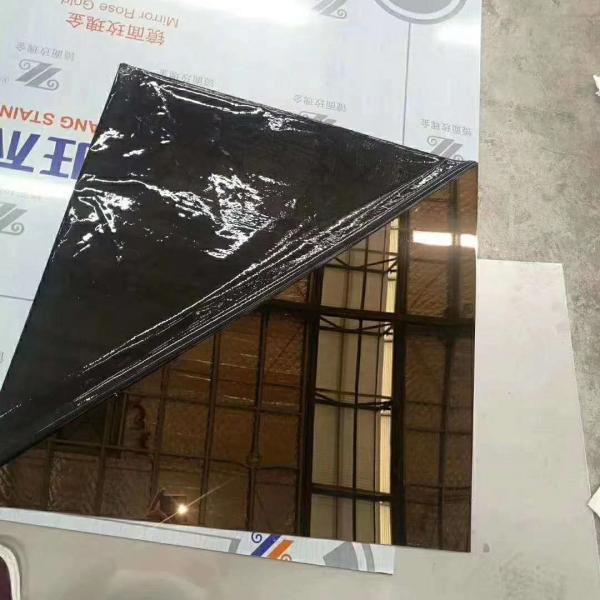 Buy cheap 304 Mirror Hairline Finish Stainless Steel Sheet Rose Gold 0.3-2.0mm from wholesalers
