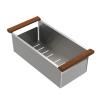 Buy cheap Double Bowl Top Mount Stainless Steel Kitchen Sink Square Waste Two R15 Corner from wholesalers
