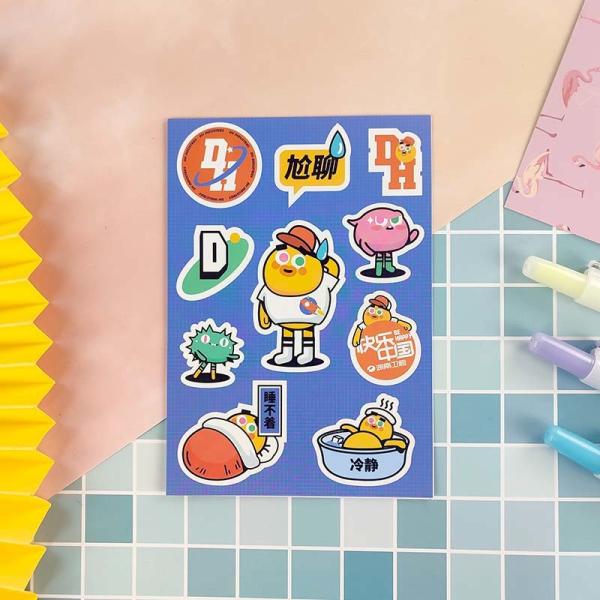 Buy cheap Embossed Paper DIY Cute Stickers Aroma Custom Die Cut Stickers from wholesalers