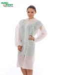 ISO13485 Comfortable 50G/M2 PP SMS Disposable Lab Coats