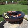 Buy cheap Corten Steel KD Outdoor BBQ Fire Pit Round Pre Rusted from wholesalers