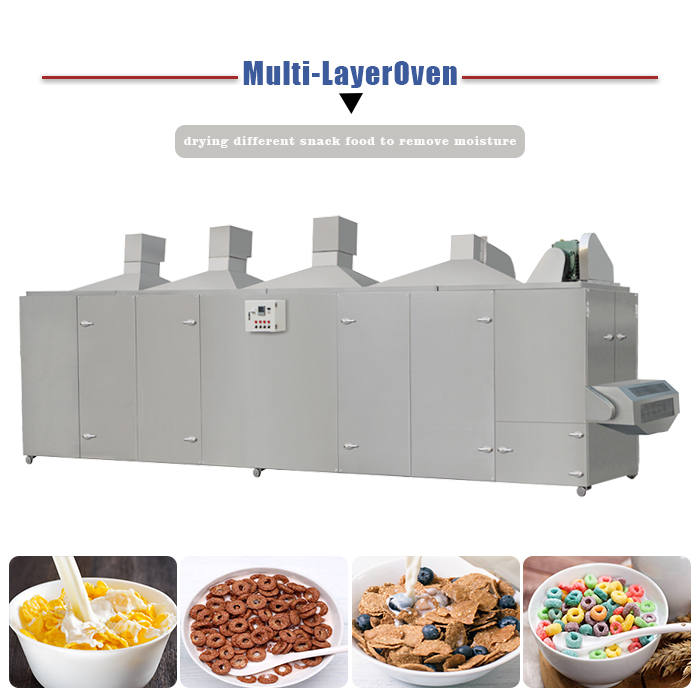 Industrial CE Small Corn Flakes Making Machine Stainless Steel 304 201