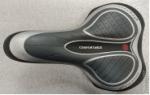 Universal Size Black Leather Bike Saddle With Hollow Ventilation