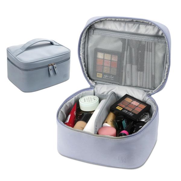 Buy cheap Women Suede Surface PU Make Up Vanity Bag Case Double Zippers from wholesalers