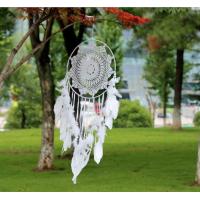 Buy cheap White Handmade Hook Flower Feather Dream Catcher product