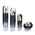 Buy cheap 30g/100ml 50g/80g Glass Black and white gradient cylindrical Smooth with Golden from wholesalers