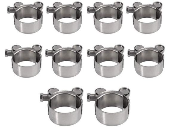 Buy cheap Muffler Silicone Turbo W2 T Bolt Hose Clamp 9nm Torque Polished from wholesalers