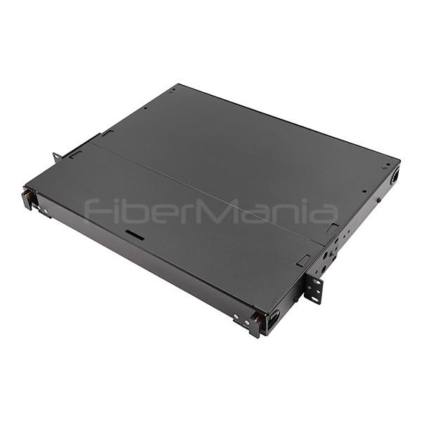 Buy cheap 1U 19inch Rack Mount Fiber Optic Patch Panels 3 LGX Adapter Panels from wholesalers