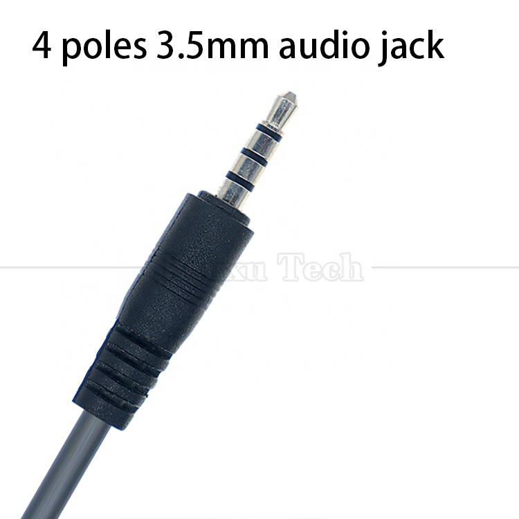 High Quality USB to 4 Poles 3.5mm AUX Stereo Jack Adapter Cable