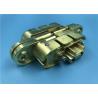 Buy cheap Silent Mortise Mount Invisible Hinge Adjustable Satin Brass Surface Finish from wholesalers