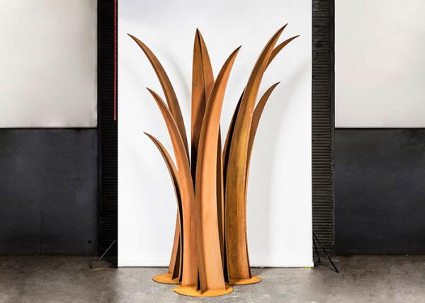 Buy cheap Garden Decoration 2.8m Tall Corten Steel Reed Sculpture from wholesalers