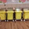 Buy cheap High Capacity Hospital Stainless Steel Trolley With Dirt Bag And Brake Casters Ss Dressing Trolley from wholesalers