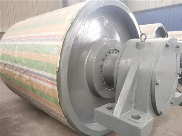 Buy cheap BV 3000mm Ceramic Lagging Conveyor Pulley Q245 Multi Labyrinth Seal from wholesalers